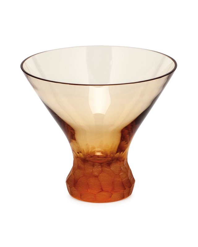 Topaz Pebbles Stemless Martini Glass